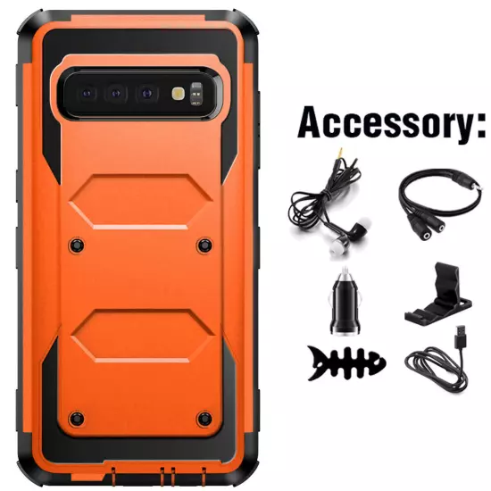 Orange For Samsung Galaxy S10/S10+/S10e Shockproof Bumper Case Cover Accessories