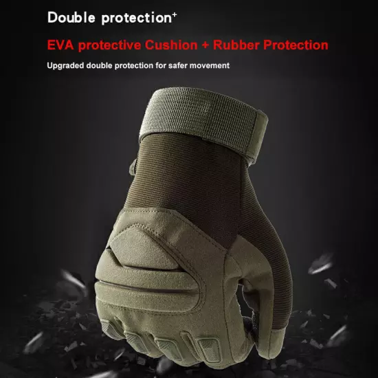 Tactical Gloves Impact Protection Army Military Training Shooting Hunting Gear