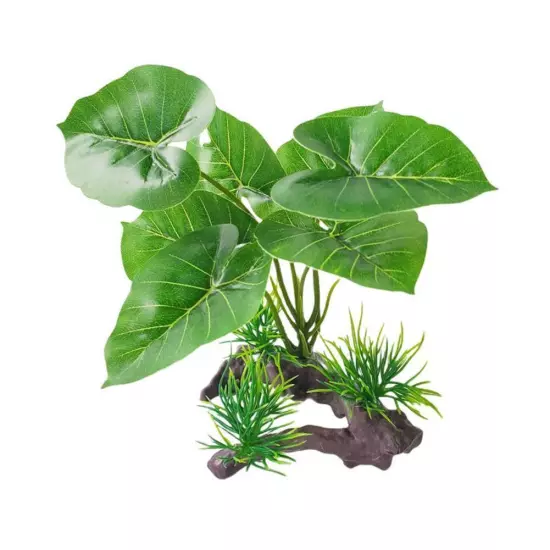 Artificial Water Plants Aquarium Silk Plastic Fish Decorations D1P2 Tank L H6L7