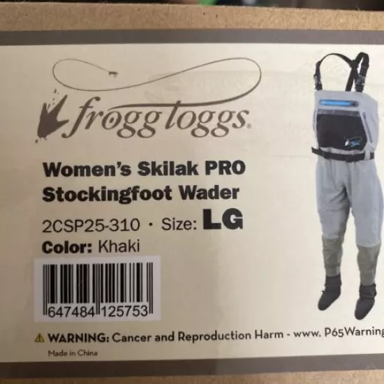 Women’s Skilak Pro Stockingfoot Wader Large 2CSP25-310 New