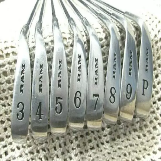 Vintage RAM Ladies Nancy Lopez (3 thru PW) 8 Pc Iron Set RH~ Ladies Steel Shafts