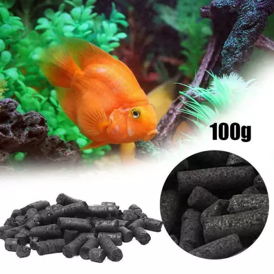 1 Bag of 100g Activated Carbon Charcoal Pellets Aquarium Filters Fish Tank US