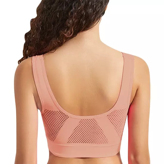 Womens Sports Bra Seamless Wirefree Breathable Yoga Bra Comfort Sleep Bra