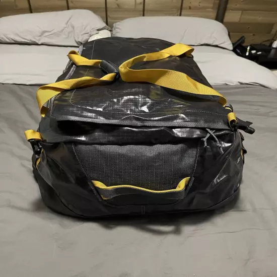 PATAGONIA Black Hole 55L Duffel Bag | NEW | Smolder Blue x Buckwheat Gold