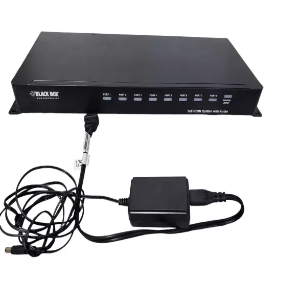 Black Box 8-Ports 1x8 HDMI Splitter With Audio AVSP-HDMI1X8