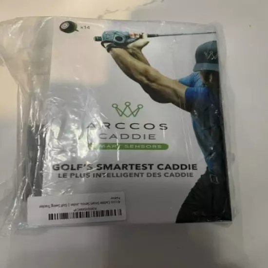 Arccos Caddie Smart Sensors (3rd Gen) Bundle w/PlayBetter Charger - NEW IN BOX