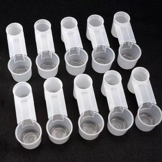 15X Pet Bird Feeder Drinker Cup Water Bottle Chicken Quail Poultry Pigeon