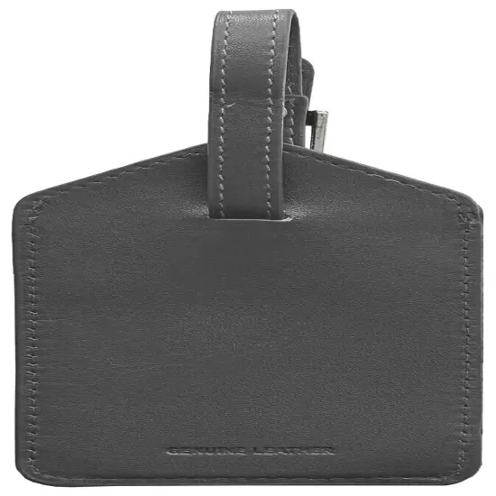 Genuine Top Grain Leather Luggage Tag