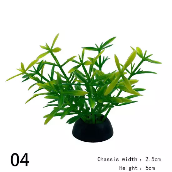 Artificial Grass Plastic Simulated Water Plants Aquarium Fish Tank Landscape NEW