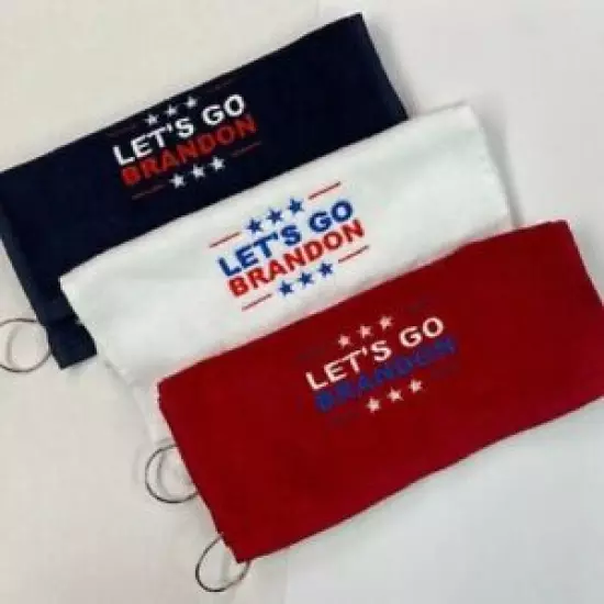 LET'S GO BRANDON, Embroidered Red, White and Blue Buy 2 get 1 Free