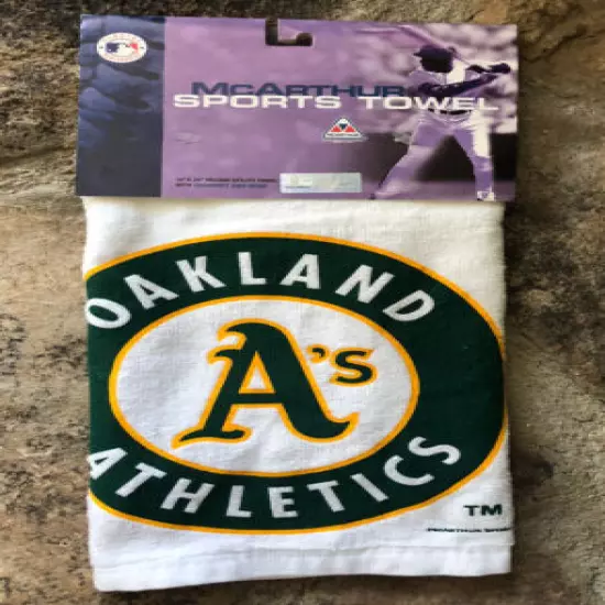 New! MLB Oakland A’s Athletic Golf Sport Towel w/ Grommet & Hook McArthur Sports