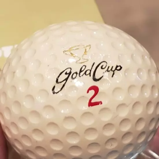 Dunlop Gold Cup | (x6) NOS Golf Balls in Sleeves "Kleenex Towels" Logo