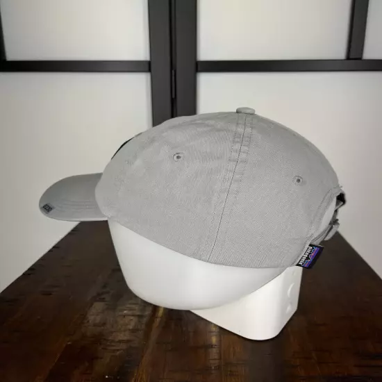 Patagonia Hat Cap Strap Back Adult One Size Gray Emroidered 100% Cotton Fitz Roy