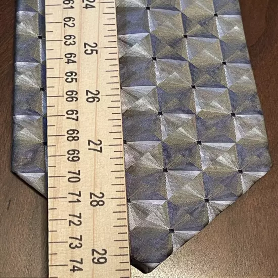 Van Heusen Blue Green Hand Made 100% Silk Men’s Neck Tie Made In China