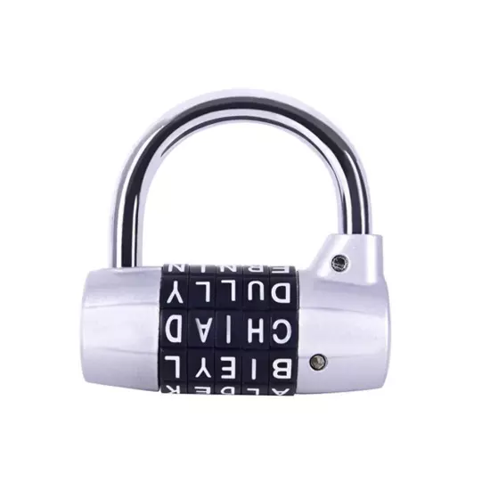 Combination Padlock - 5 dials, Locker Locks Set Your own Word Combination Pad...