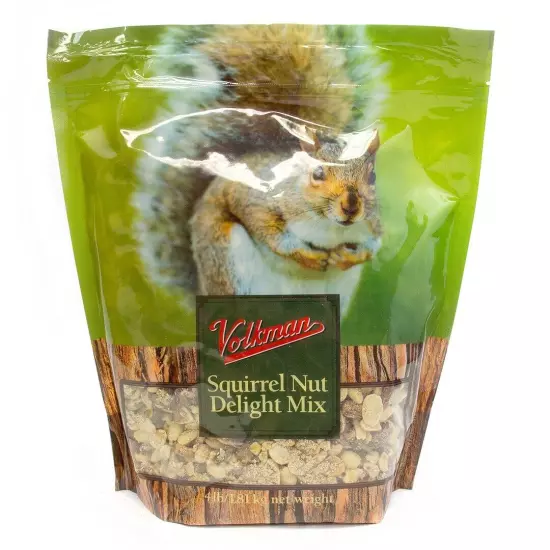 Volkman Seed Small Animal Squirrel Nut Delight Nut Healthy Diet 4lbs (2 Packs)