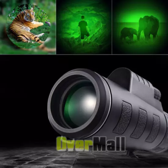 2x 40X60 High Power w/Night Vision BAK4 Prism FMC Waterproof Monocular Starscope