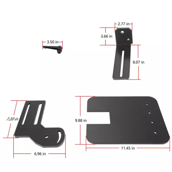 2x72" Knife Bevel Grinding Jig Tool Rest OBM Belt Grinder Tilt Table Flat Platen