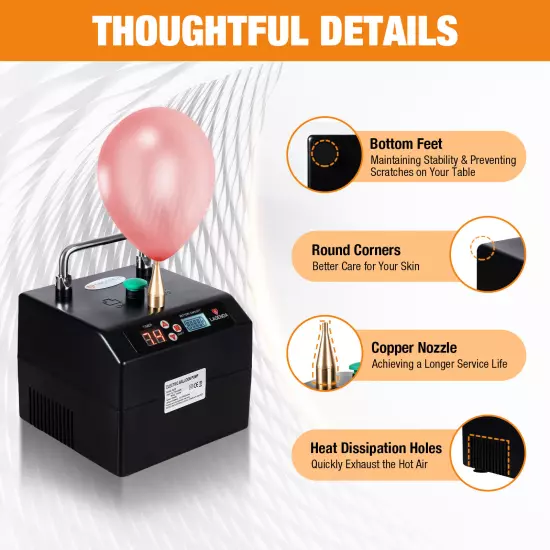 B231 Black Lagenda Electric Balloon Pump Balloon Inflator Air Blower Party