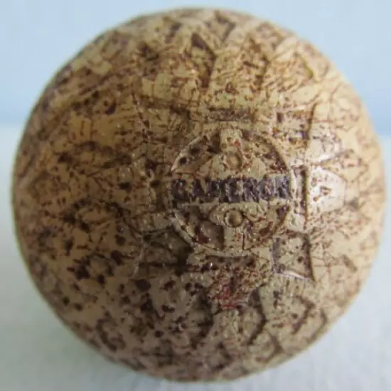 RARE GOLF BALL WITH UNIQUE COVER DESIGN THE CAMERON ONLY ONE I HAVE EVER SEEN