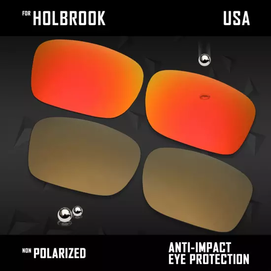 Anti Scratch Polarized Replacement Lenses for-Oakley Holbrook OO9102 Options