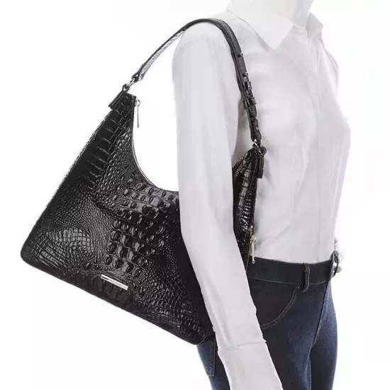 BRAHMIN Tabitha, black melbourne genuine leather NWT Retail $295. Buy Now $185.