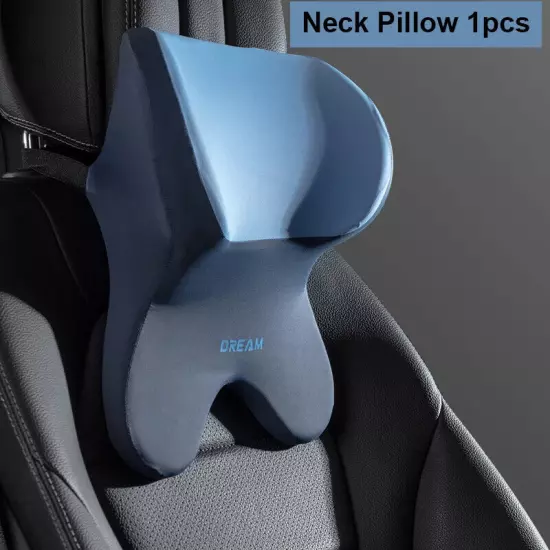 Soft Car Headrest Neck Pillow Support Car Memory Foam Lumbar Pillow Back Support