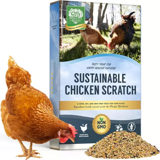 Small Pet Select Sustainable Chicken Scratch, Non-Gmo, Corn Free, Soy Free. Loca