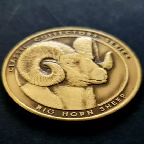 NRA Challenge Bronze Coin National Rifle Association Big Horn Sheep Collection