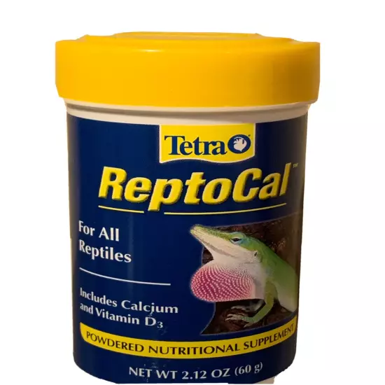 Tetra ReptoCal Calcium Powdered Nutritional Supplement 2.12 Oz D3 Reptile 10/24