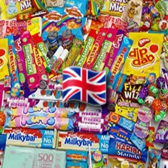 UK United Kingdom & Australian Sweets Lolly Gift Box Candy MYSTERY Hamper