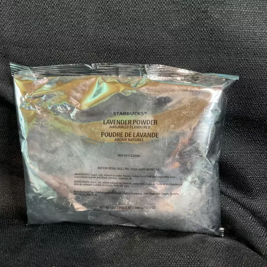 *Limited/Discontinued* Starbucks lavender Drink Powder bag BB August 7 2024