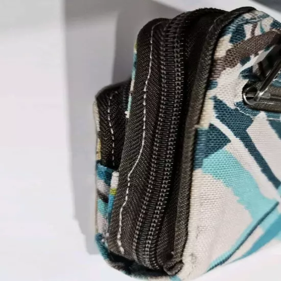 Thirty One Sea Plaid Zip Around Wallet