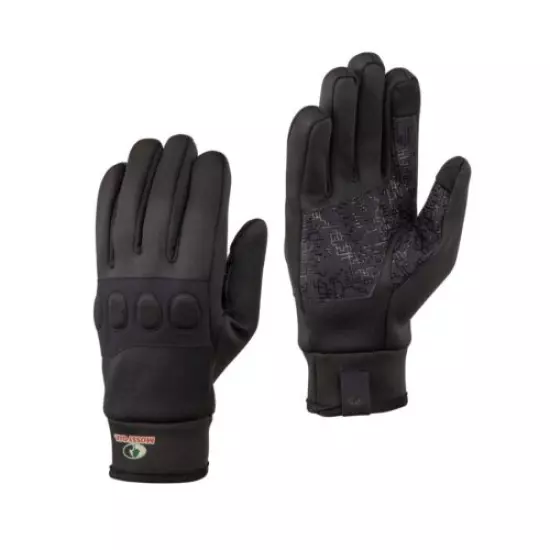 Men's Mossy Oak Black, Medium,Touch-Screen Comp, Non-Slip Palm Mid Weight Gloves