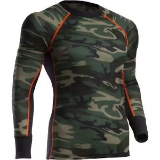 Indera Performance Camouflage Thermal Shirt Long Sleeve Camo 2X-Large