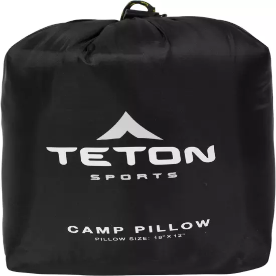 TETON Sports Camp Pillow; Great for Travel Camping and Backpacking; Washable