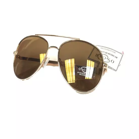 NWT Oscar De La Renta Mens Sunglasses 3041 Gold/Gold Mirror $40