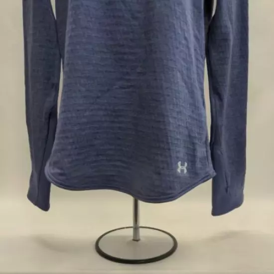 Under Armour Women Gamut 1/4 Zip Faded Ink Running Top Sweatshirt SMALL NWT