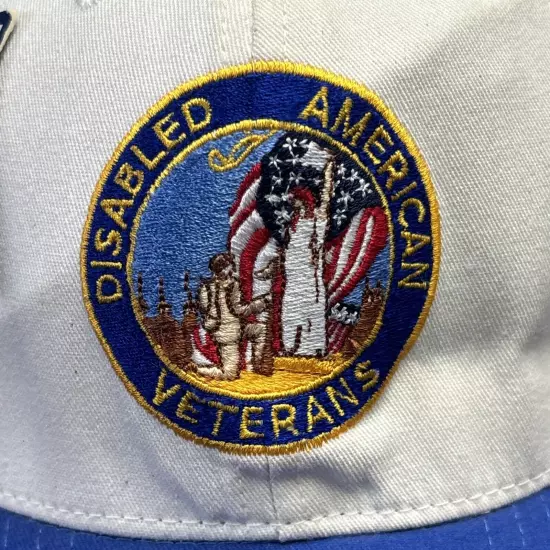 Vtg New DAV Disabled American Veterans Blue Adj Cap Hat Baseball US Military