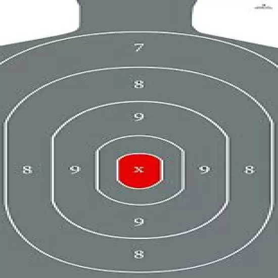 50- Shooting Target Center NRA Police Silhouette 12 3/8 x 24- Fast Free shipping