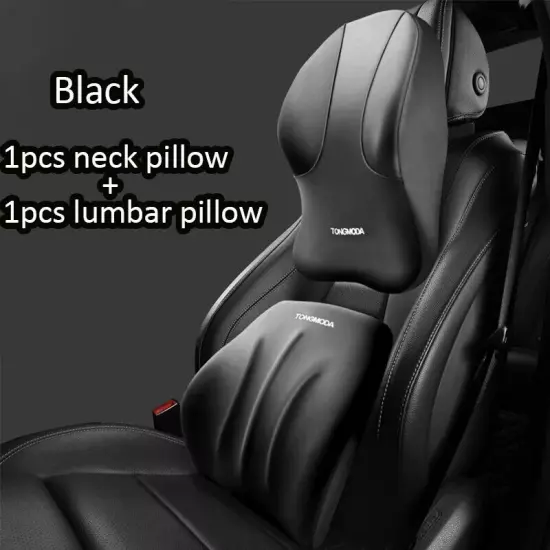 Car Lumbar Back Support Headrest Neck Pillow Universal Soft Neck Pillows Cushion