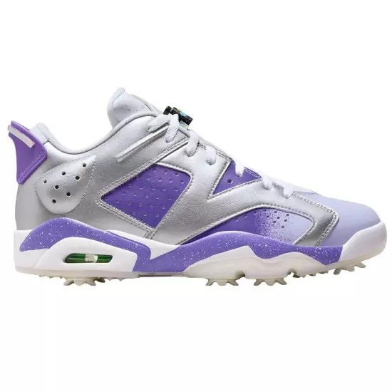 Jordan Retro 6 G NRG Metallic Silver Oxygen Purple Golf Shoes - SU23 Size 10.5