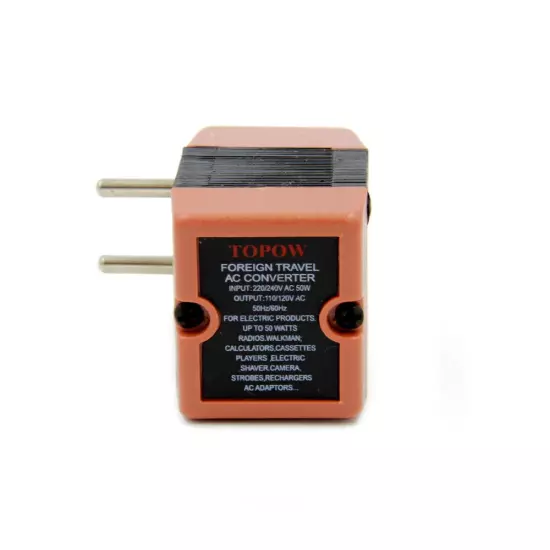 Travel Voltage Transformer Step Down 240V 220V to 120V 110V Up to 50 Watts