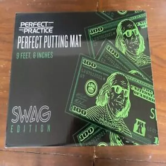 Swag Golf x Perfect Practice Putting MAT ONLY Big Ben Edition Franklin New 