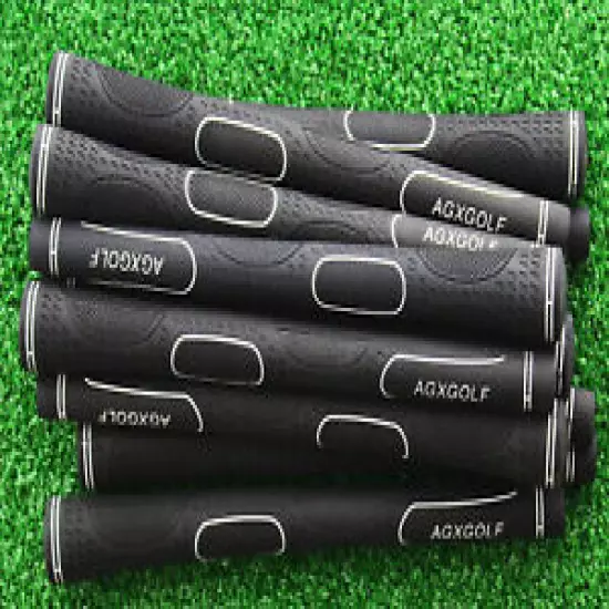 NEW AGXGOLF MENS OVER SIZE GOLF GRIPS: 10 PACK TOUR LOW TAPER (BLACK): BUY NOW