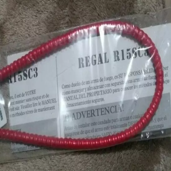 Regal Industries Cable Lock Gun Firearm Rifle Pistol 30mm NEW R15SC3 RED