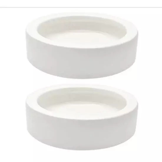 iHomeSet 2 Pcs Reptile Food Bowl Ceramic Water Feeder Bowls Anti- Escape Mini