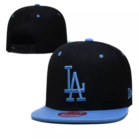 LA Baseball Cap Los Angeles Flat Brim Sanpbacks Made From Premium Quality Cotton