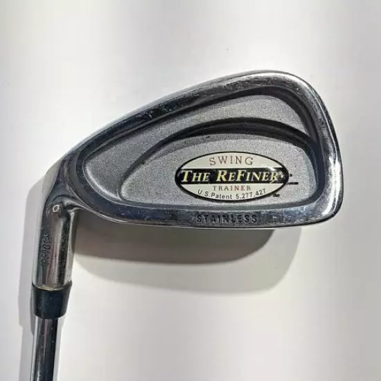 LEFTY THE REFINER Golf Swing Trainer 5 IRON LH Steel Hinged Practice Good Grip