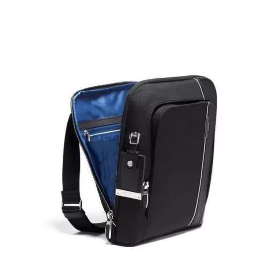 TUMI Arrive' Olten Crossbody Bag Nylon/Leather Black Unused Outlet product